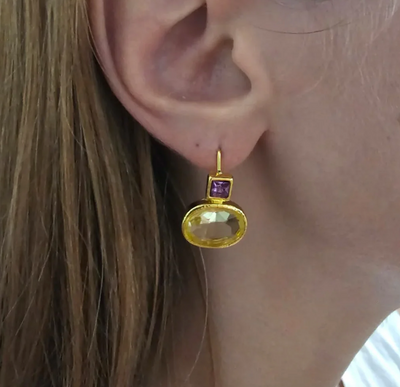 ヴィンテージグリーンイヤリング